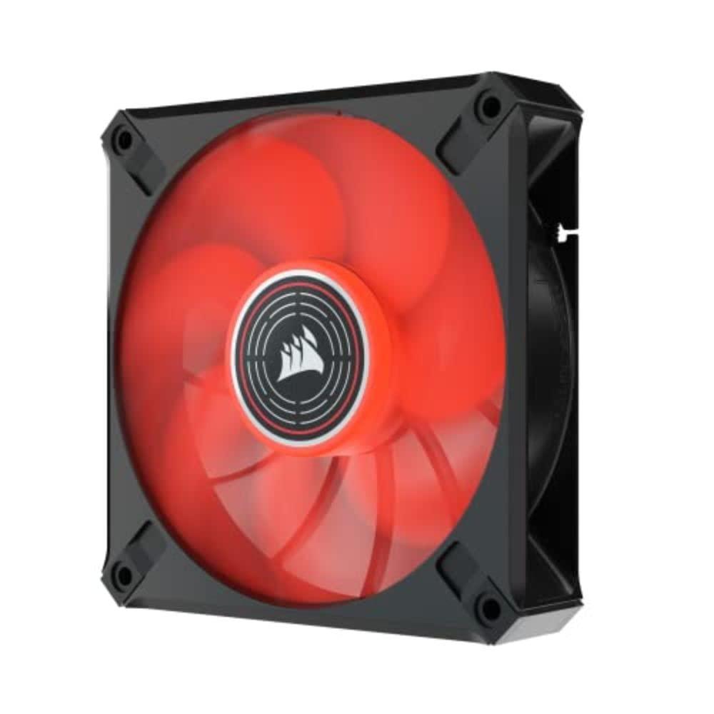 CORSAIR ML120 LED Elite, 120mm Magnetic Levitation Red LED Fan with AirGuide, Single Pack