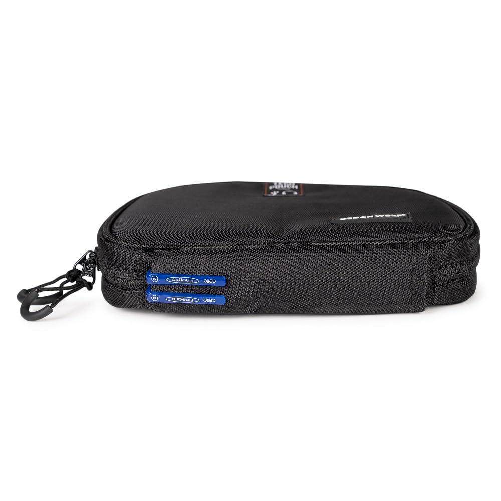 Urban Wolf Tech Pouch: The All-in-One Waterproof Travel Organizer for Cables, Adapters, Chargers, Power Banks, SD Cards, Hard Drives and other Tech essentials-Portable zippered Gadgets Organizer