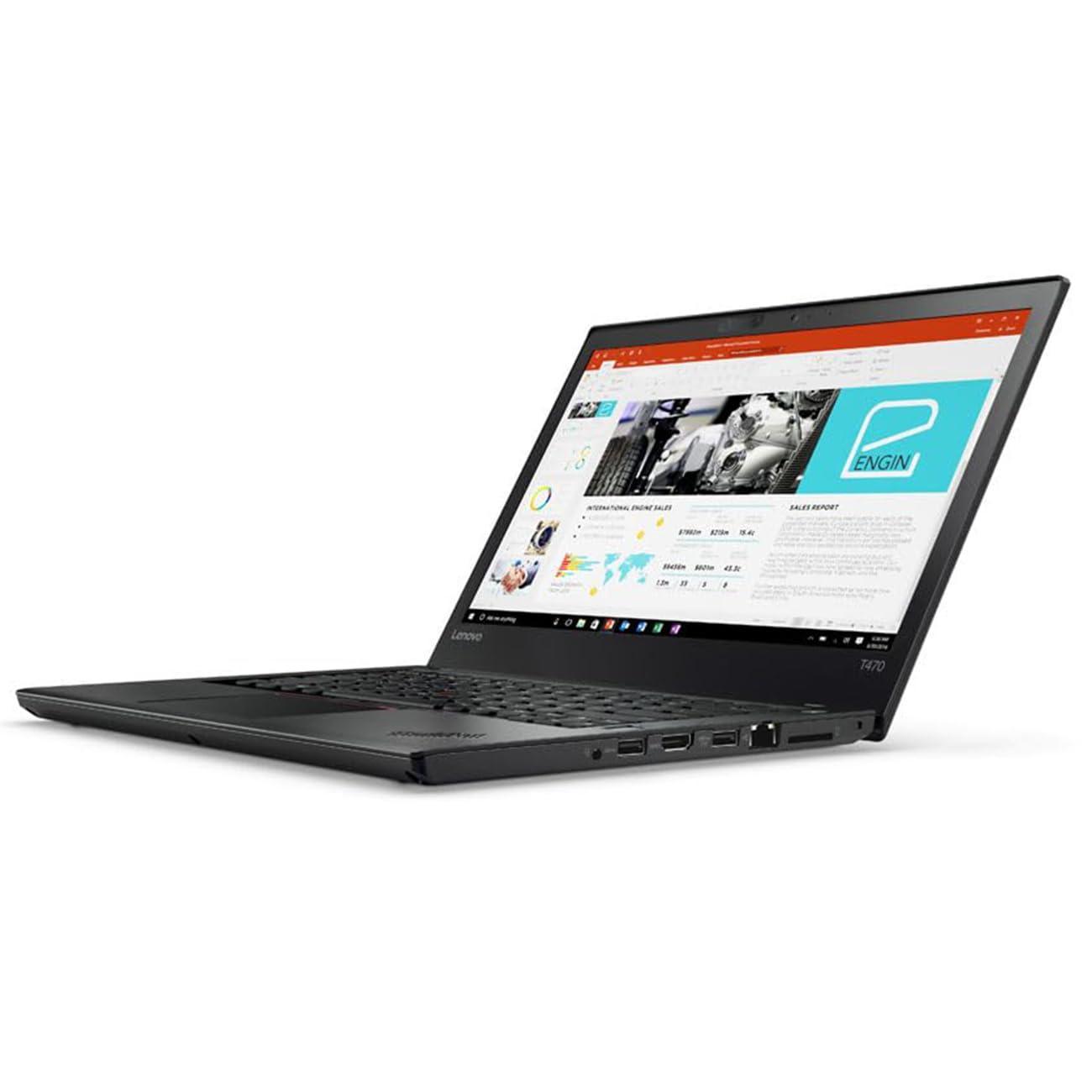 (Refurbished) Lenovo ThinkPad T470 7th Gen Intel Core i5 Thin & Light HD Touchscreen Laptop (16 GB DDR4 RAM/256 GB SSD/14" (35.6 cm) HD/Windows 11/MS Office/WiFi/Bluetooth 4.1/Webcam/Intel Graphics) - Triveni World