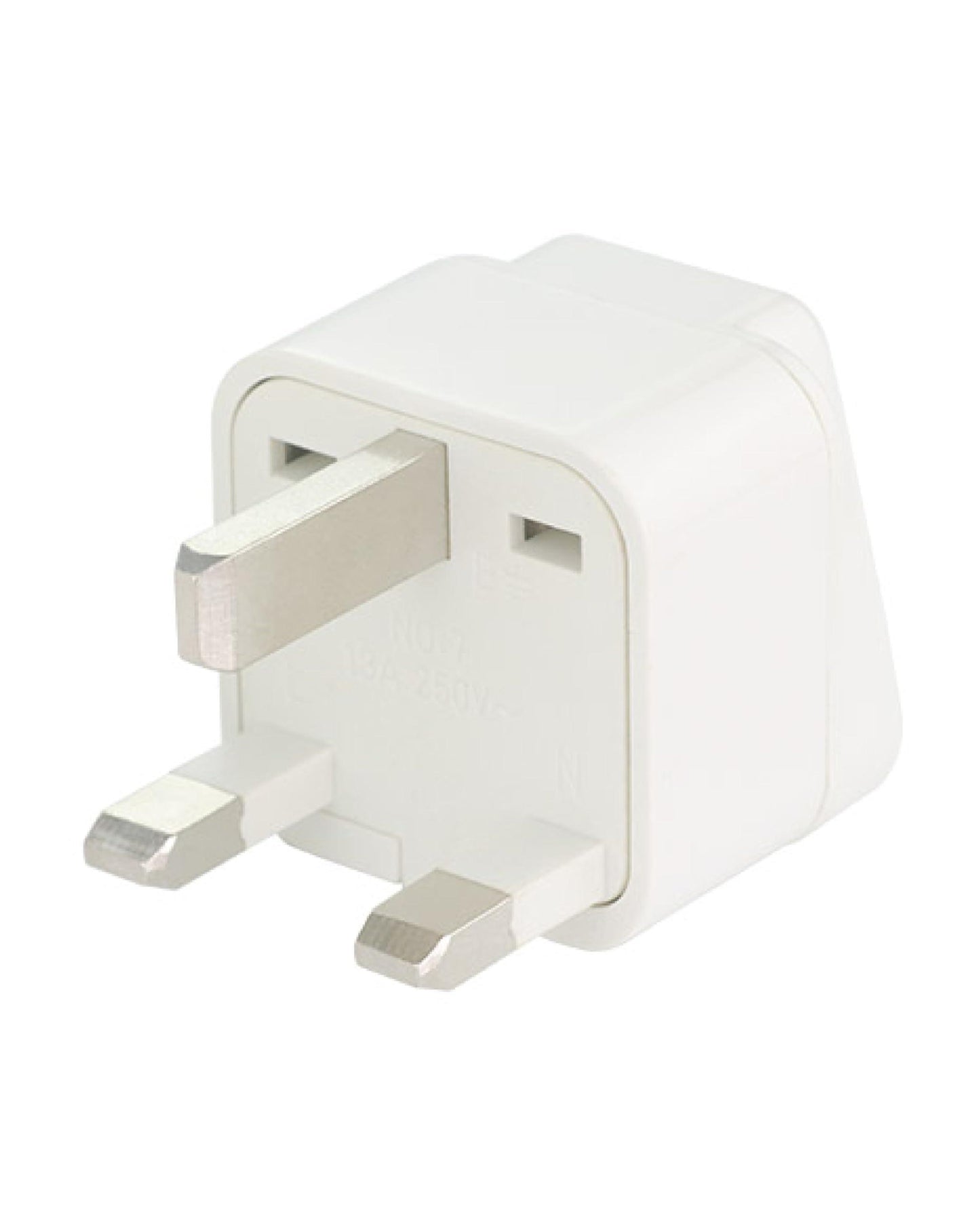 Destinio India to UK Adapter Plug - Type G Plug Adapter, India to UAE, Dubai, Hong Kong - UK Adapter for Indian Pin - CE Certified UK Travel Adapter for Laptop, Camera, Chargers (White, 3 Pack)