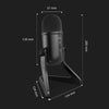 FIFINE K678 Unidirectional USB Podcast Microphone for Recording Streaming on PC and Mac, Condenser Computer Gaming Mic for PS4 with Headphone (Black)