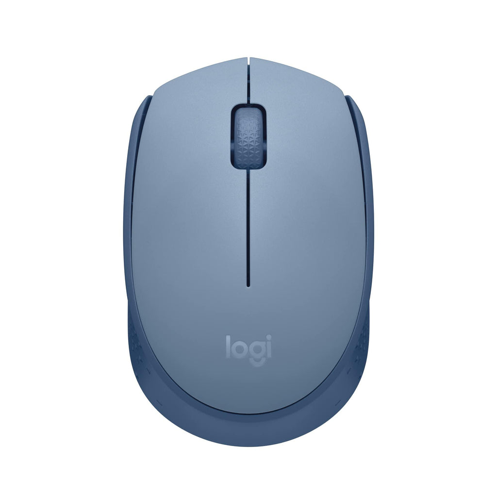 Logitech M171 Wireless Mouse for PC, Mac, Laptop, 2.4 GHz with USB Mini Receiver, Optical Tracking, 12-Months Battery Life, Ambidextrous - Grey