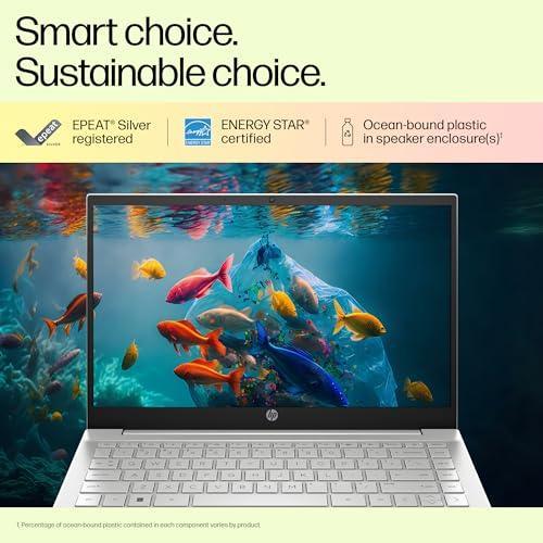 HP Pavilion 14 12th Gen Intel Core i7 16GB SDRAM/1TB SSD 14 inch(35.6cm) FHD,IPS,Micro-Edge Display/Intel Iris Xe Graphics/B&O/Win 11/Alexa Built-in/Backlit KB/FPR/MSO 2021/Natural Silver,14-dv2015TU - Triveni World