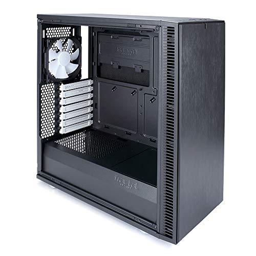 Fractal Design Define C ATX Mid-Tower Gaming Cabinet Case with Two Pre-Installed Dynamic X2 GP-12 Fans and Easy Clean Filters (FD-CA-DEF-C-BK), Black