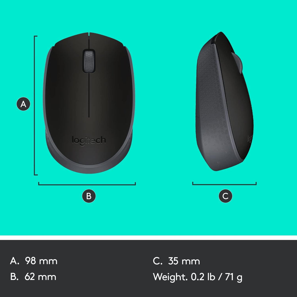 Logitech B170 Wireless Mouse (Black)