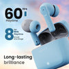 Boult Audio Z60 Truly Wireless in Ear Earbuds with 60H Playtime, 4 Mics ENC Clear Calling, 50ms Low Latency Gaming, 13mm Bass Driver, Type-C Fast Charging, IPX5 ear buds TWS Bluetooth 5.3(Powder Blue) - Triveni World