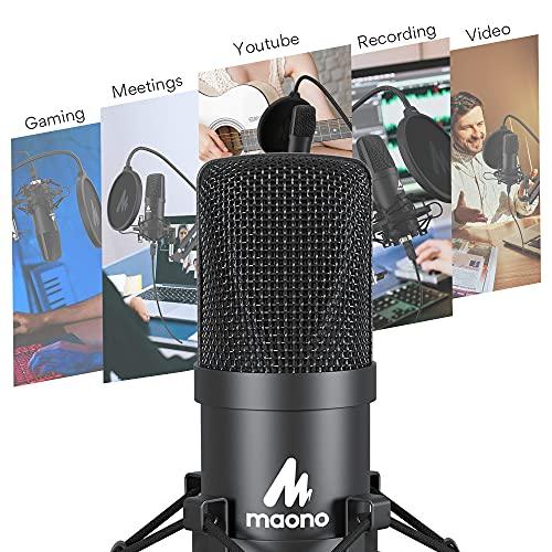 MAONO AU-A04 Condenser USB Microphone Kit (Black)