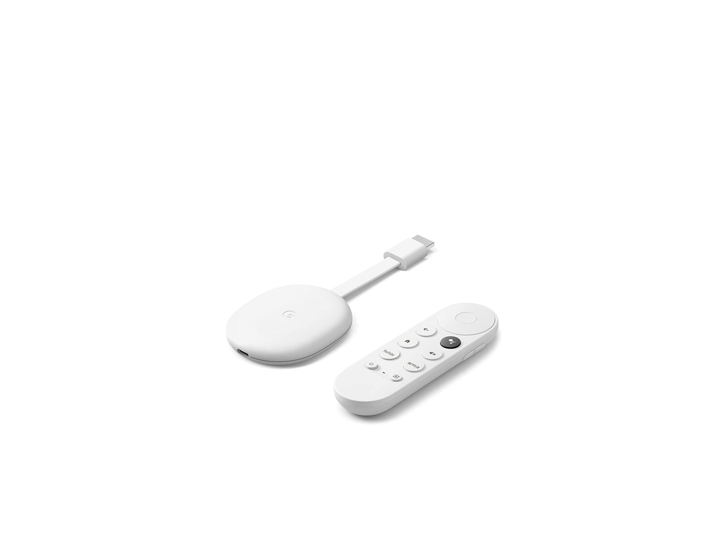 Chromecast with Google TV (HD) - Streaming Stick Entertainment On Your TV with Voice Search - Watch Movies, Shows, and Live TV in 1080p HD - Snow