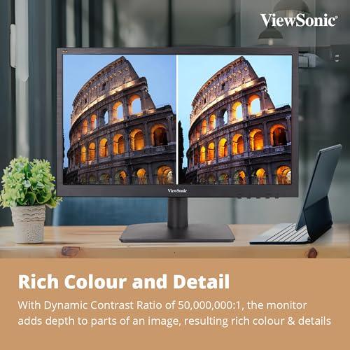 ViewSonic (Originated in USA) 24 Inch FHD IPS Monitor for Home and Office Use, 100 Hz, 1 MS Response time, AMD Free Sync, Dual Speaker, Wall Mount, Bezel Less, Eye-Care, Srgb104%, HDMI, VA2432-MH