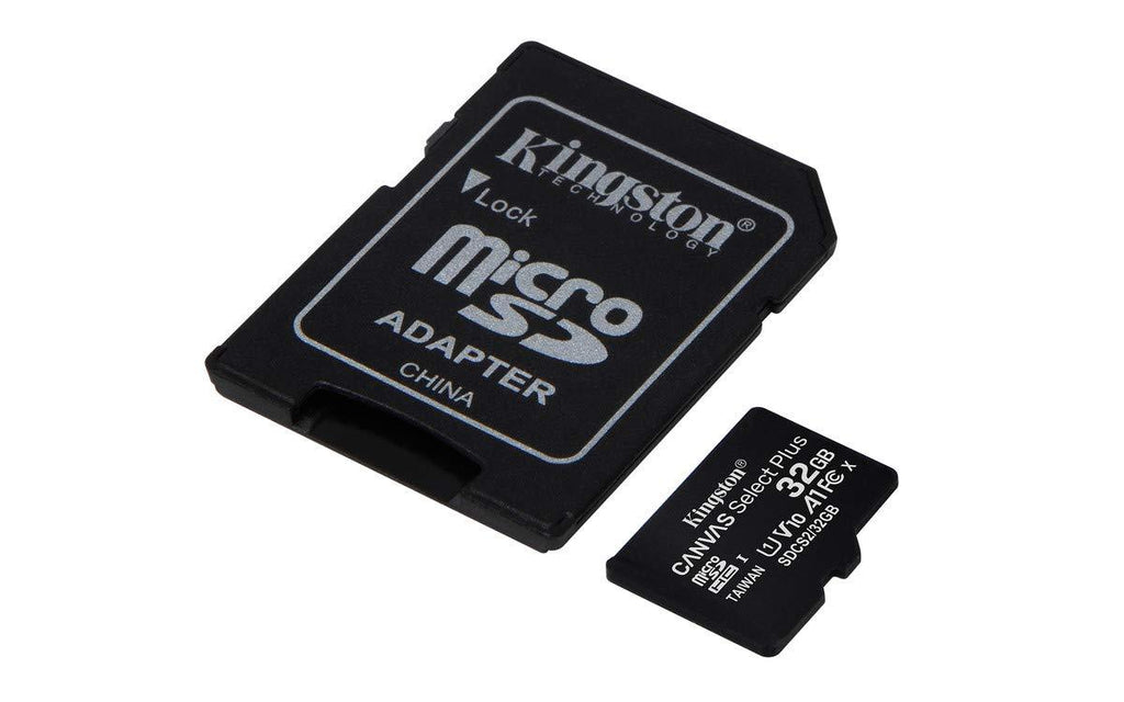 Kingston Canvas Select Plus 32GB microSD card Class 10 UHS-I speeds up to 100MB/s with adapter (SDCS2/32GBIN)