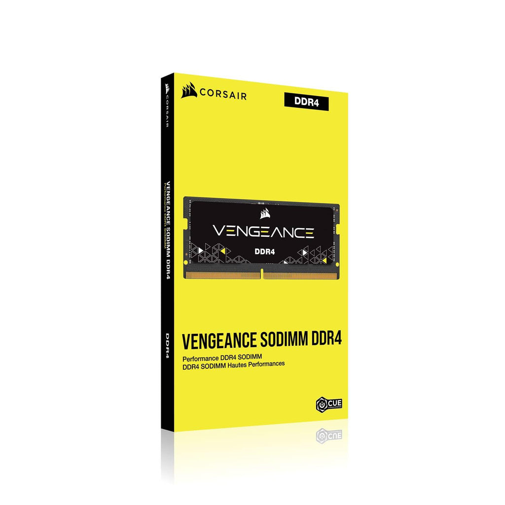 Corsair Vengeance Performance SODIMM Memory 32GB (2x16GB) DDR4 3200MHz CL22 Unbuffered for 8th Generation or Newer Intel Core i7, and AMD Ryzen 4000 Series Notebooks Black