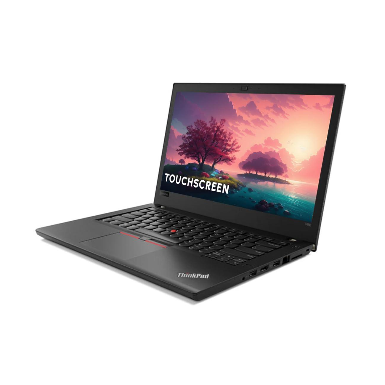 (Refurbished) Lenovo ThinkPad T480 8th Gen Intel Core i5 Thin & Light FHD Touchscreen Laptop (8 GB DDR4 RAM/256 GB SSD/14" (35.6 cm) FHD/Windows 11/MS Office/WiFi/Webcam/Intel HD Graphics)