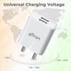 pTron Volta Dual Port 12W Smart USB Charger Adapter, Multi-Layer Protection, Made in India, BIS Certified, Fast Charging Power Adaptor without Cable for All iOS & Android Devices (White)