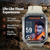 Fastrack Limitless Valor Rugged Smartwatch|Large 1.91" Super UltraVU Display|Functional Crown|Highest 320x385 Pixel Resolution|SingleSync BT Calling|100+ Sports Modes & Watchfaces|IP68 (Black) - Triveni World