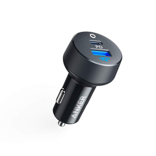 Anker PowerDrive Car Charger 35W (20W PD+15W), Charge 2 Devices simultaneously, Compatibility with iPhone, iPad, Airpods, Samsung Galaxy Series and More-Black