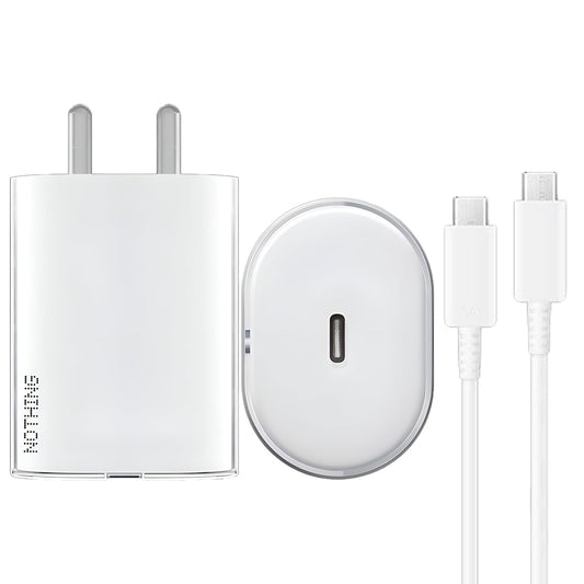 Sounce Nothing Charger Original 45W Adapter Fast Charging USB Type C Adaptor with PD 3.0 PPS Technology Compatible with Nothing Phone 2A Phone 2 Phone 1 Buds and Other Type C Devices - White