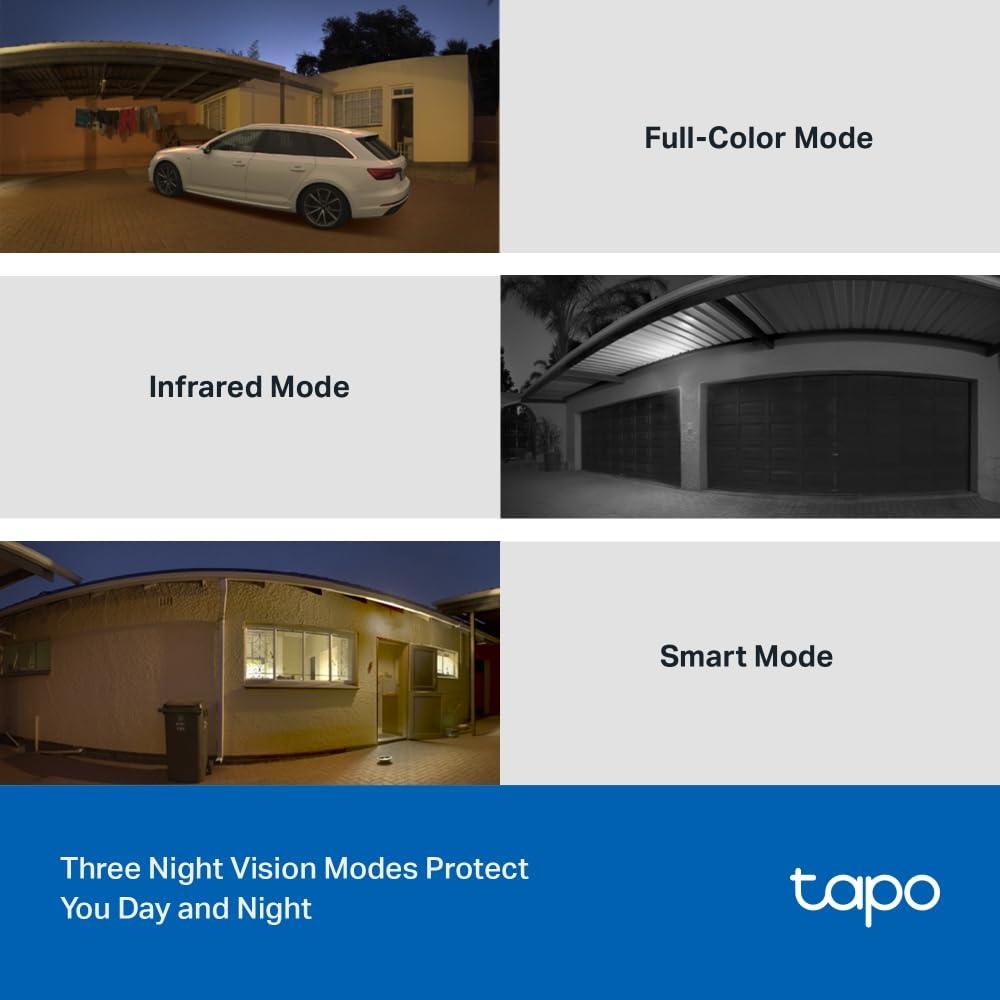 Tapo TP-Link 2K 3MP 1296P Outdoor Pan/Tilt Security Wi-Fi Camera, IP65 Weatherproof, Motion Detection, 360 C510W