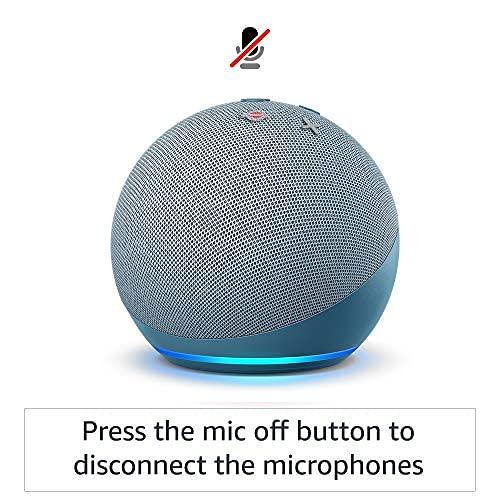 Echo Dot (4th Gen, 2020 release)| Smart speaker with Alexa (Blue)