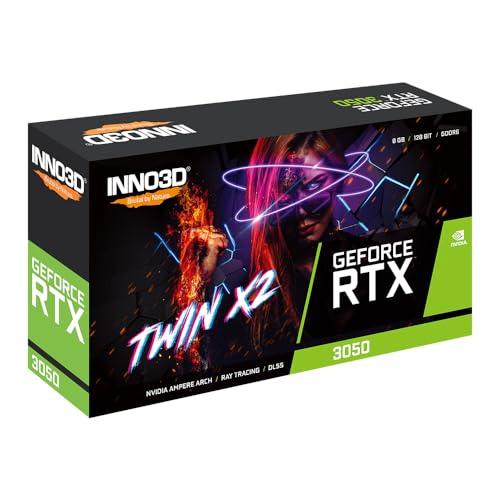 INNO3D Nvidia Geforce RTX 3050 Twin X2 8Gb Gddr6 128-Bit Pci-E 4.0 Integrated Gaming Graphics Card - N30502-08D6-1711Va41