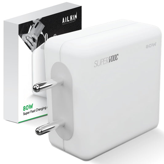 AILKIN Original SUPERVOOC 80W Ultra Fast Charger Adapter Only-True 80W PD Charging, Unleash True Power for OnePlus 12/12R/11/11R/10/10R, Nord CE 3 Lite 5G, Nord 2T 5G, Nord CE 2 Lite 5G, Nord 5G