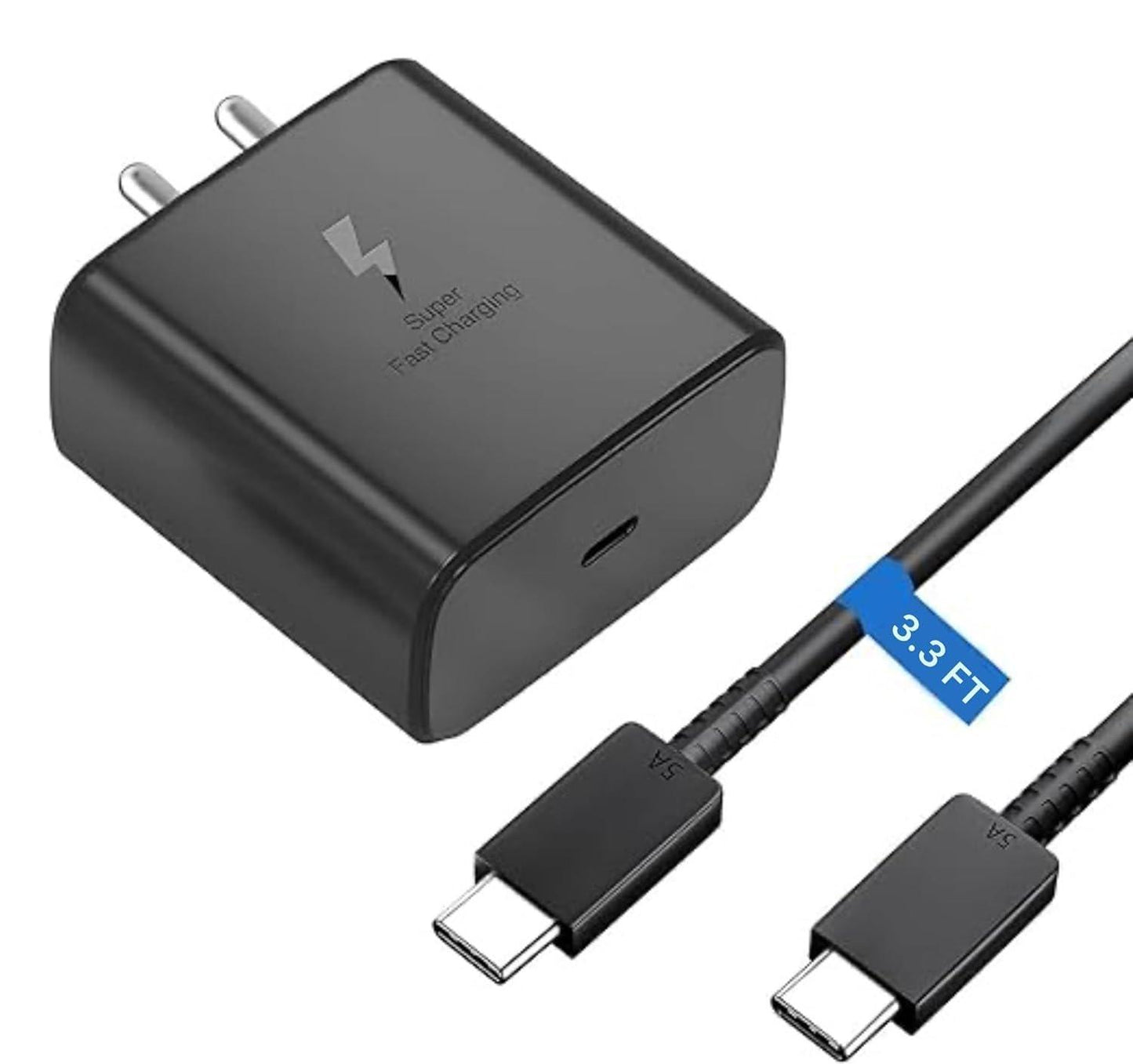 45W Original Charger Set with 3ft USB-C to USB-C Cable Ultra Fast Charging Compatible for Galaxy S24 Ultra, S24 Plus, S24, S23 Plus, S23 Ultra, S23 FE, S22, Tab S9, Z Fold/Z Flip 5/4/3- Black