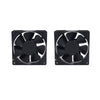 Electronic Spices 12v Brushless 3Inch DC Cooling Fan for Pc Case,CPU Cooler, 2pcs, Black (80X80) mm