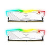 TEAMGROUP T-Force Delta RGB DDR4 16GB (2x8GB) 3200MHz (PC4-25600) CL16 Desktop Gaming Memory Module ram TF4D416G3200HC16FDC01 - White