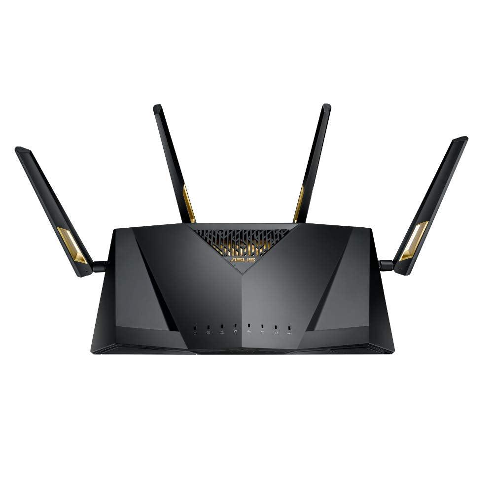 ASUS RT-AX88U AX6000 1 Gbps Dual Band WiFi 6 (802.11ax) (Black) Gaming Router Supporting MU-MIMO and OFDMA Technology, with AiProtection Pro Network Security Powered by Trend Micro & Adaptive QoS