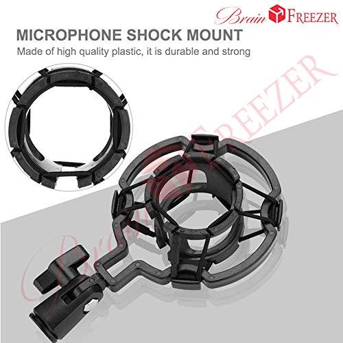 Brain Freezer J Recording Microphone Stand Suspension Scissor Arm (Plastic Shock Mount Black)