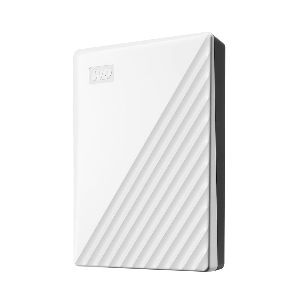 Western Digital WD 4TB My Passport Portable Hard Disk Drive, USB 3.0 with Automatic Backup, 256 Bit AES Hardware Encryption,Password Protection,Compatible with Windows and Mac, External HDD-White