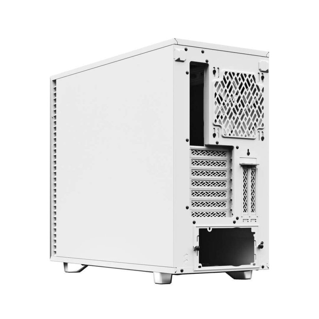 Fractal Design Define 7 White Solid E-ATX Mid-Tower Gaming Cabinet Case with Three Pre-Installed Dynamic X2 GP-14 Fans and Anodized Aluminum Front Panel (FD-C-DEF7A-09)