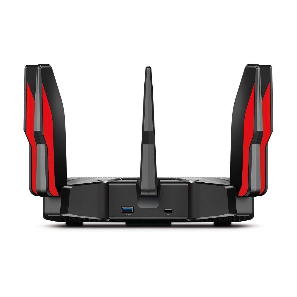 TP-Link Archer AX11000 Next-Gen Tri-Band Gaming Router Wi-Fi 6 UltraFast Speed 10 Gbps Smart with 1.8GHz 64bit Quad-Core CPU, Compatible for Amazon Alexa (Black)