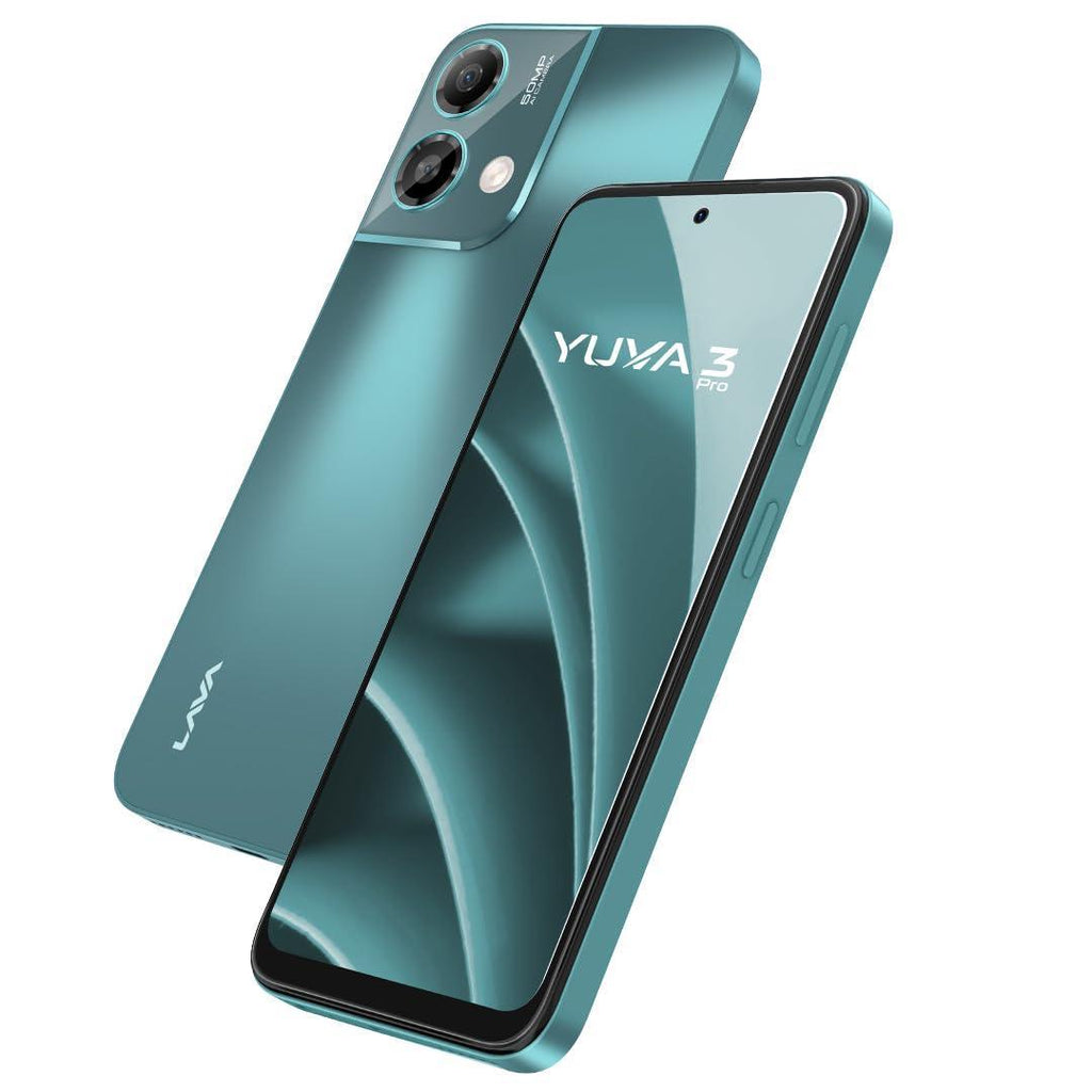 Lava Yuva3 Pro (Forest Viridian, 8GB RAM, UFS 2.2 128GB Storage) |AG Glass Back|T616 Octacore Processor|18W Fast Charging|6.5 inch 90Hz Punch Hole Display|50MP AI Dual Camera|Upto 16GB Expandable RAM - Triveni World