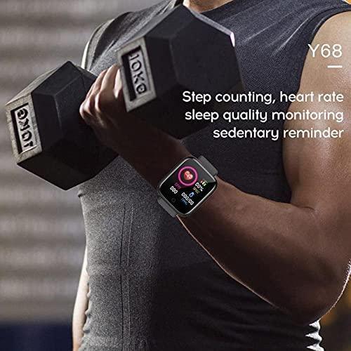 mi Smart Watch for Kids Men Boys Girls Women ID116 Plus 2024 Latest for Android and iOS Phones IP68 Waterproof Activity Tracker with Touch Color Screen Sleep & Heart Rate Monitor Pedometer Black - Triveni World