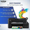 Brother DCP-T820DW Printer - Auto Duplex Printing, Print, Scan, Copy, ADF, WiFi/LAN/USB, Print Up To 15K Pages In Black And 5K In Color Each For (CMY), Get An Extra Black Ink Bottle, Free Installation