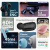 Boult Audio Newly Launched Z20 Pro, Truly Wireless Bluetooth Ear buds with 60 Hours Playtime, 4 Mics Clear Calling, 45ms Low Latency, Rich Bass Drivers, TWS earbuds bluetooth wireless (Powder Blue)