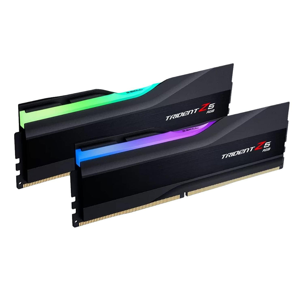 G.Skill Trident Z5 RGB (Intel XMP) 32GB (2 x 16GB) SDRAM DDR5-6000 CL30-40-40-96 1.35V Dual Channel Desktop Memory/RAM F5-6000J3040F16GX2-TZ5RK (Black)