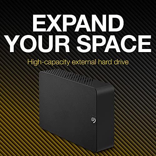 Seagate Expansion 16TB Desktop External HDD - USB 3.0 for Windows and Mac with 3 yr Data Recovery Services, Portable Hard Drive (STKP16000400), Black