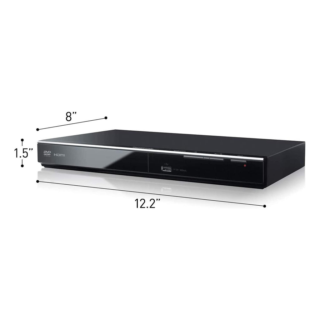 Panasonic DVD Player DVD-S700 (Black) Upconvert DVDs to 1080p Detail, Dolby Sound from DVD/CDs View Content Via USB