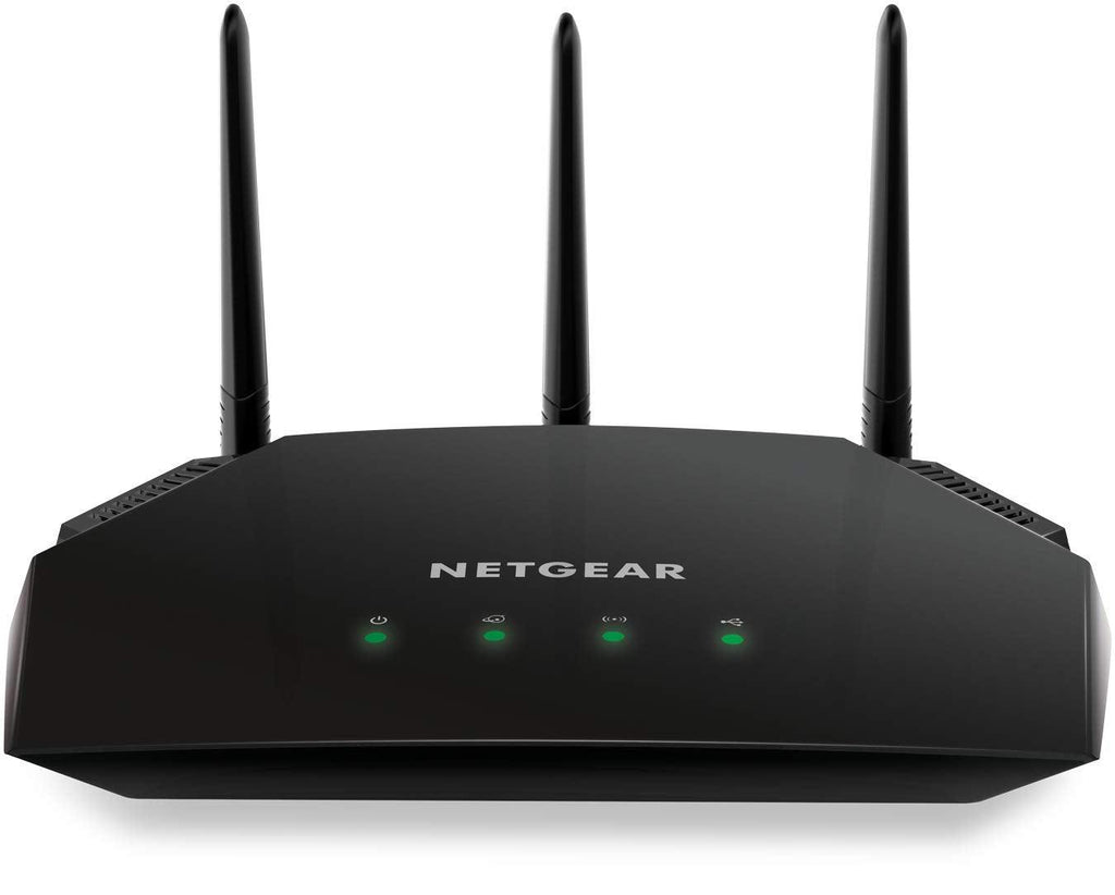 Netgear R6850 AC2000 Mbps, WiFi USB Dual Band Gigabit Wall Mount Router (Black)