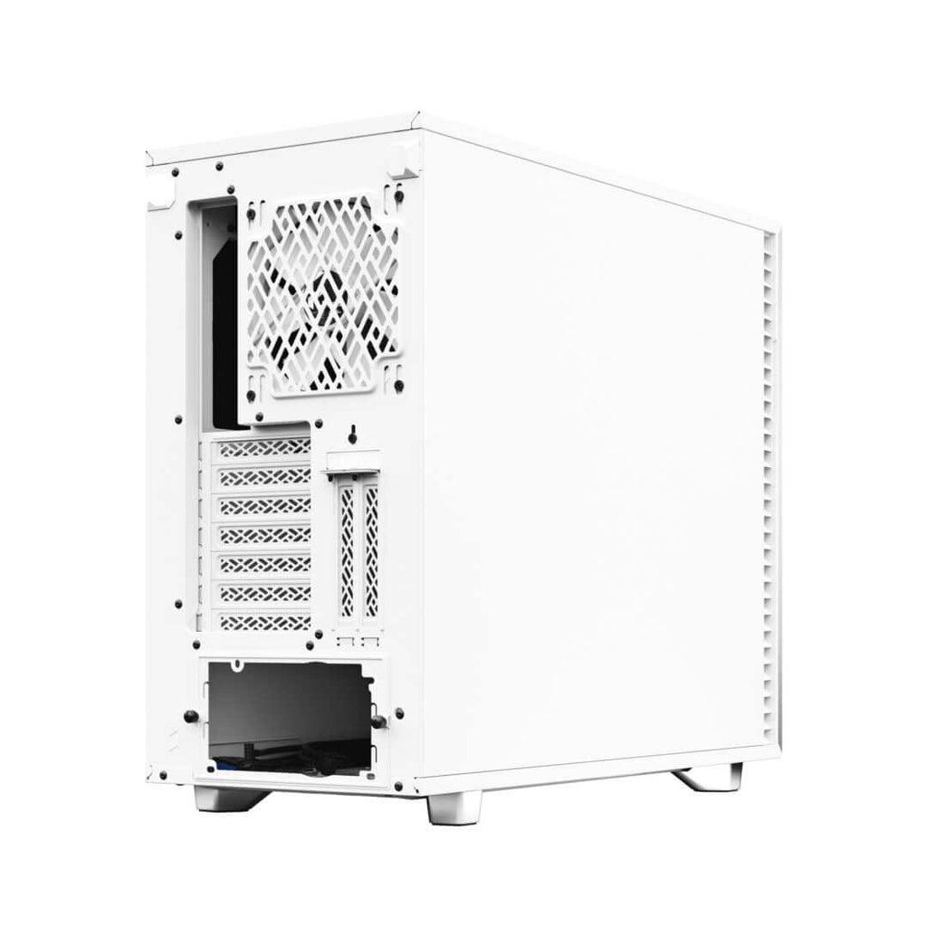 Fractal Design Define 7 White Solid E-ATX Mid-Tower Gaming Cabinet Case with Three Pre-Installed Dynamic X2 GP-14 Fans and Anodized Aluminum Front Panel (FD-C-DEF7A-09)