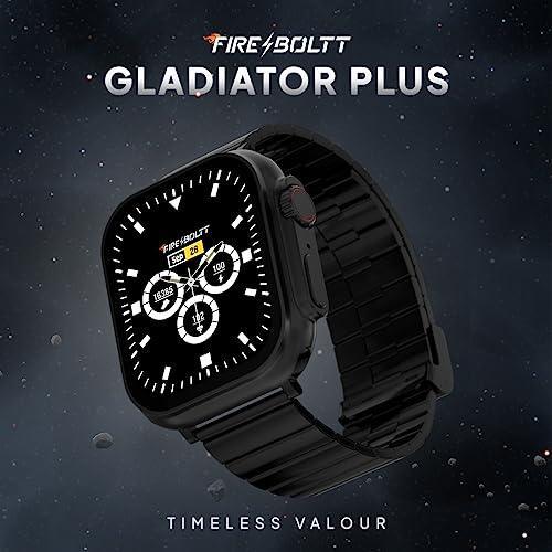 Fire-Boltt Gladiator + 1.96” AMOLED Display Luxury Smartwatch, Rotating Crown, 115+ Sports Modes & Bluetooth Calling, AI Voice Assistant, Gaming - Triveni World