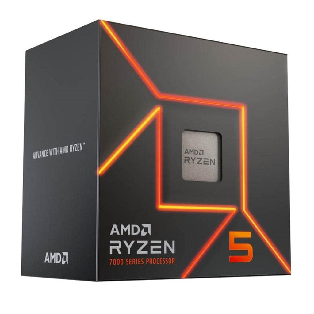 AMD 7000 Series Ryzen 5 7600 Desktop Processor 6 cores 12 Threads 38 MB Cache 3.8 GHz Upto 5.1 GHz AM5 Socket (100-100001015BOX) Socket AM5