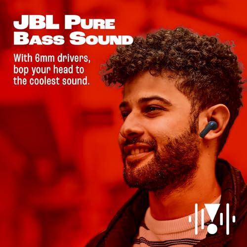 JBL Tune 235NC in Ear Wireless ANC Earbuds (TWS), Massive 40Hrs Playtime with Speed Charge, Customizable Bass with Headphones App, 4 Mics for Perfect Calls, Google Fast Pair, Bluetooth 5.2 (Black) - Triveni World