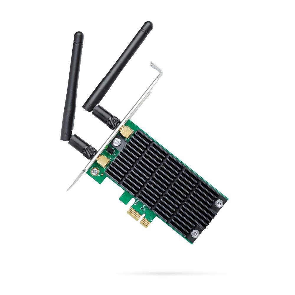 TP-Link AC1200 Wireless WiFi PCLE Card | 2.4G/5G Dual Band Wi-Fi PCI Express Adapter | Low Profile, Long Range Beamforming Heat Sink Technology | Supports Windows 10/8.1/8/7/XP (Archer T4E) (Black)