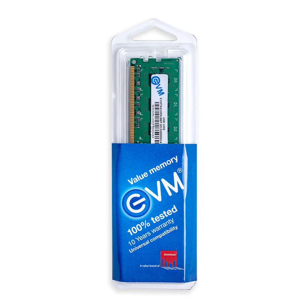 EVM 4GB DDR3 Desktop RAM 1333MHz Long-DIMM Memory - Boost Computer Speed and Performance with Low Latency and Durable Design - 10-Year Warranty (EVMT4G1333U86P)