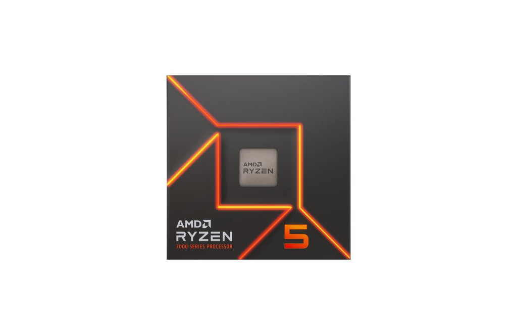 AMD 7000 Series Ryzen 5 7600 Desktop Processor 6 cores 12 Threads 38 MB Cache 3.8 GHz Upto 5.1 GHz AM5 Socket (100-100001015BOX) Socket AM5