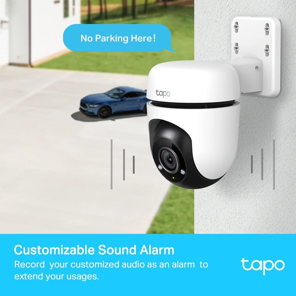 TP-Link Tapo C500 Outdoor Pan/Tilt Home Security WiFi Smart Camera | 2MP 1080p Full HD Live View | 360° Visual Coverage | Night Vision | Support Alexa and Google Assistant | 2-Way Audio