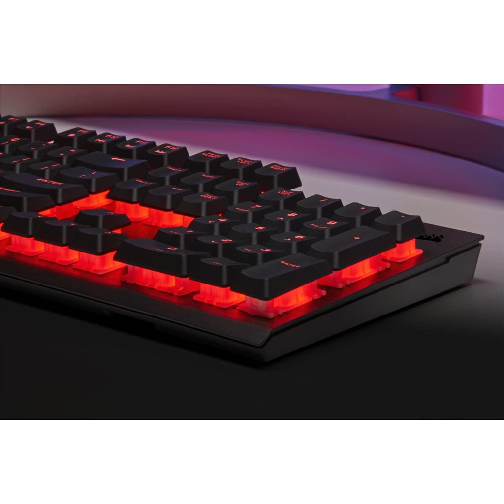 Corsair K60 PRO USB Cherry Mechanical Key switches -Durable Aluminum Frame -Per-Key Red LED Backlighting Gaming Keyboard - Black