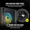 Corsair Tempered Glass, Alloy Steel 4000D Airflow Tempered Glass Mid-Tower ATX Case, Black (CC-9011200-WW)